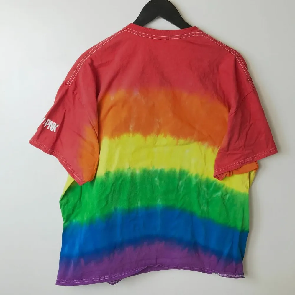 Colortone Go Be Great DRV PNK T Shirt Rainbow Pride Graphic Tee Cotton 2XL XXL - Image 3