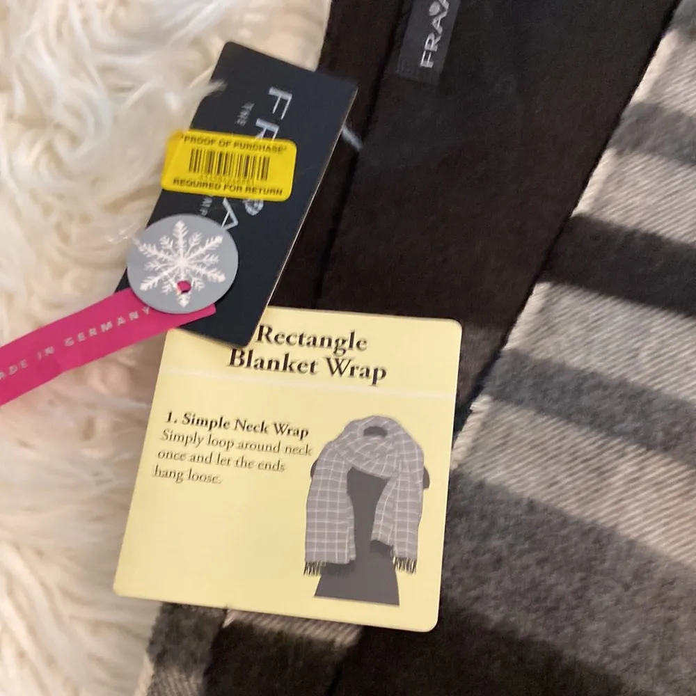 V.FRAAS SCARF WRAP LENGTH 72” wide 17” brand new Made in Germany - Image 6