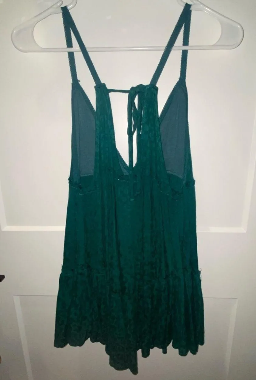 Green flowy mini dress - Image 3