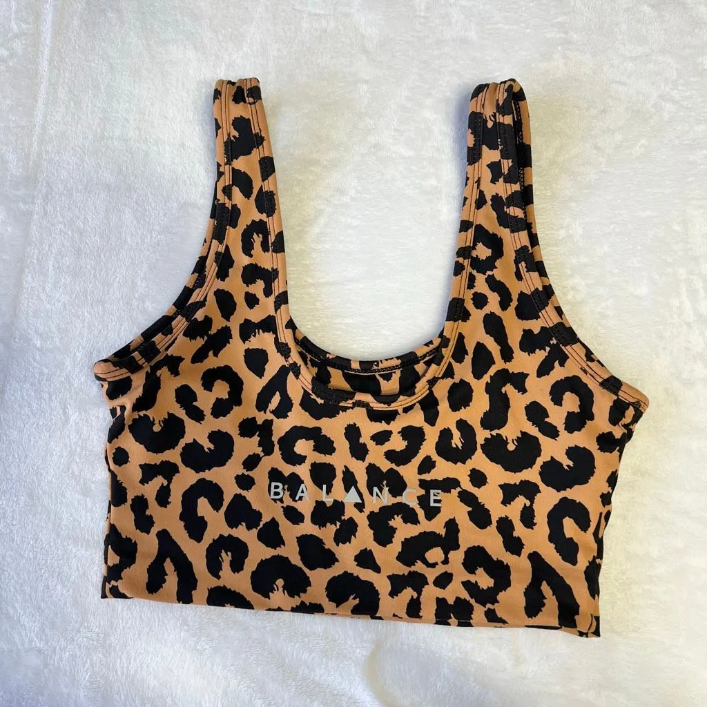 Balance Athletica Cheetah Print Sports Bra Small Women - Image 2