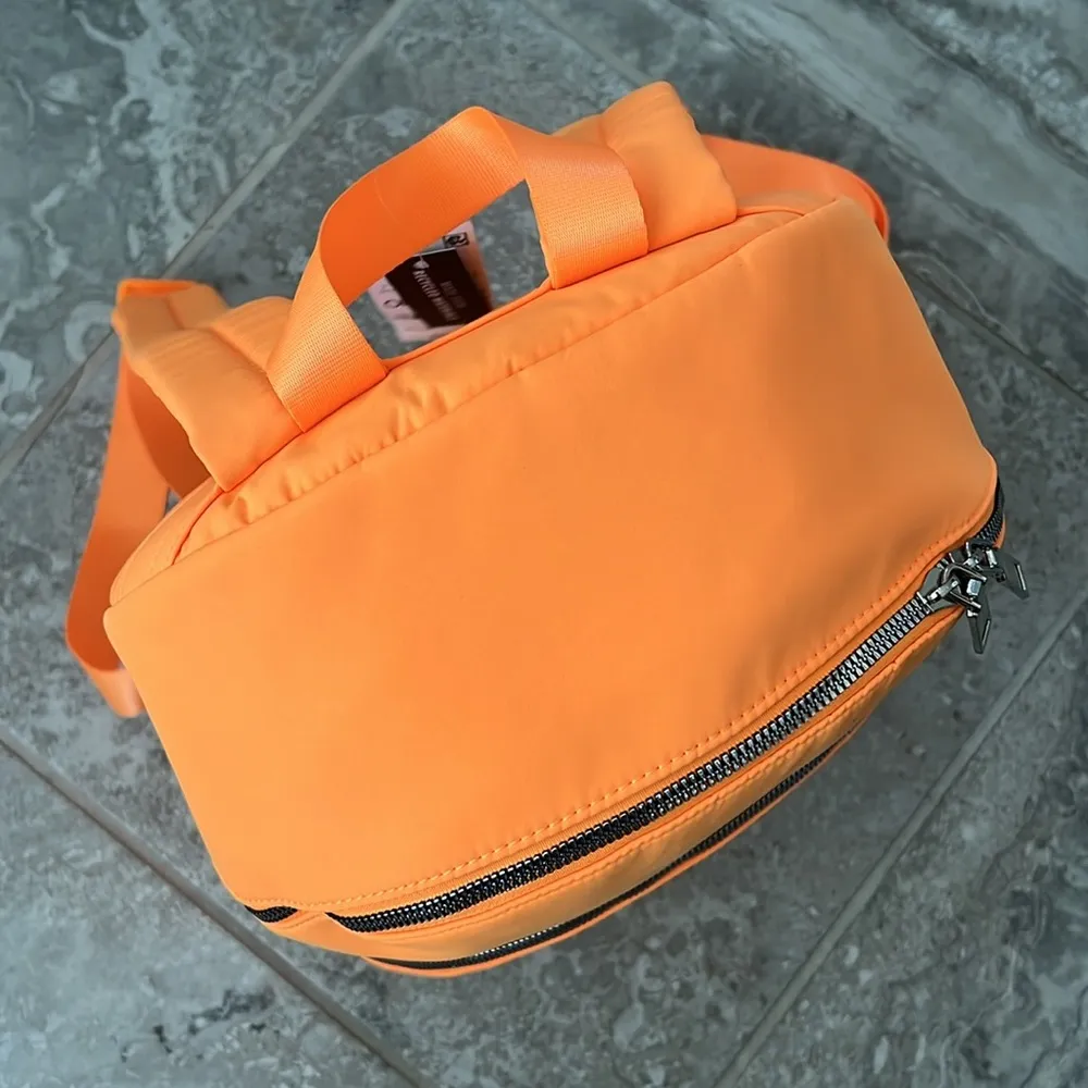 INC Ava Large Backpack in Neon Orange, New w/Tag - Image 7