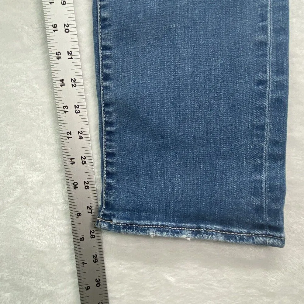 BKE Jeans Womens Size‎ 29x31.5 Blue Denim Stella Straight Casual distressed - Image 6