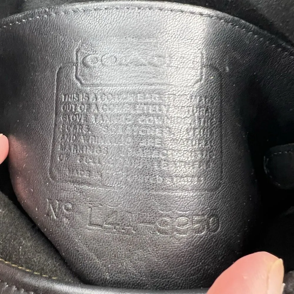 Coach Legacy Crossbody Bag Black Leather Vintage Janice Ricardi-Desantos 9950 - Image 13