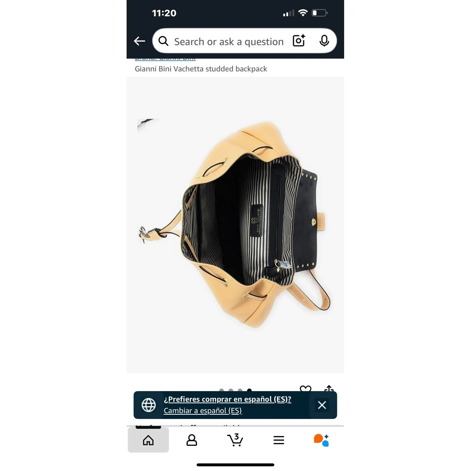 Gianni Bini‎ Vachetta studded backpack - Image 5