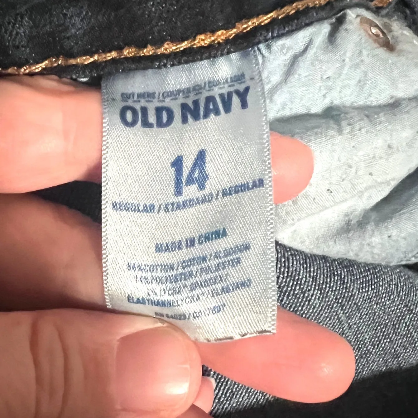 Old Navy The Sweetheart Bootcut Blue Jeans Womens 14 Casual Boho Everyday - Image 5