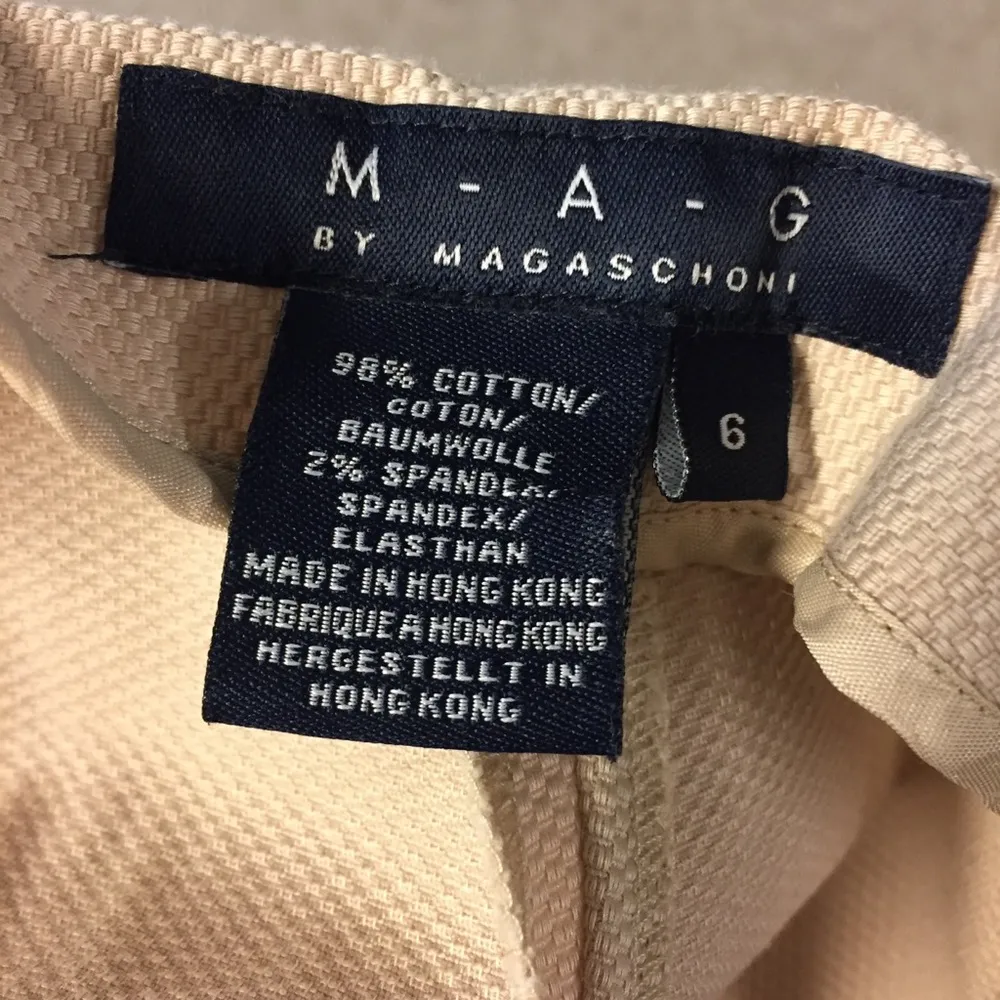 MAG by Magaschoni Cream Colored Pants Size 6 - Image 5