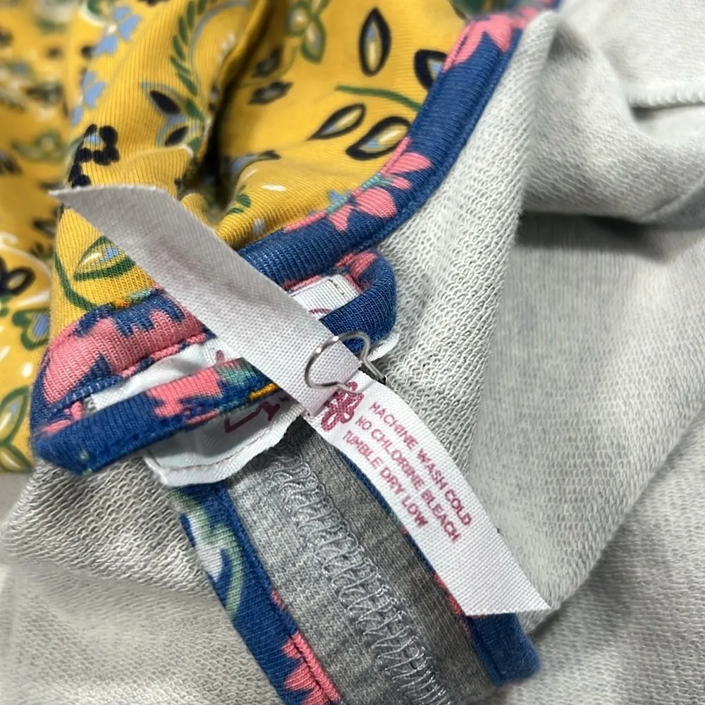 Matilda Jane 435 size 12 girls hooded vest with pockets floral see pics for flaw - Image 10