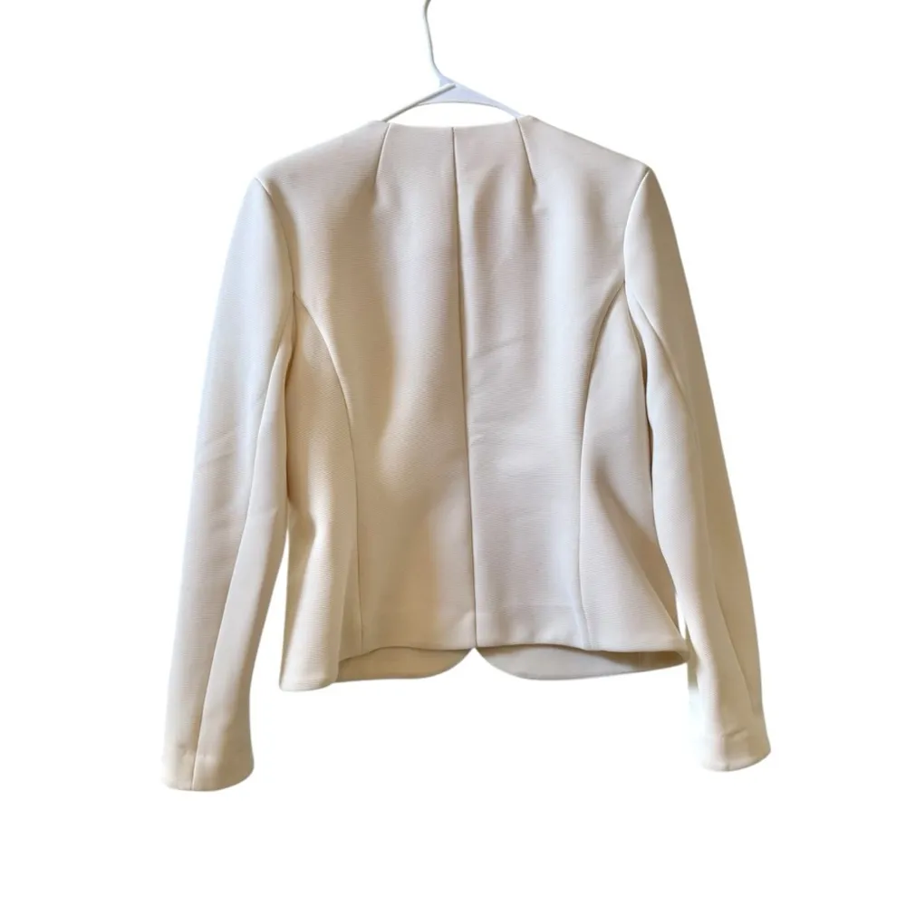 VERONICA BEARD Kensington Knit Button Jacket Ivory Sz L - Image 4