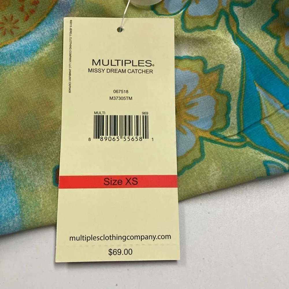 MULTIPLES‎ Missy Dream Catcher Top Tunic Multicolored Size XS - Image 3