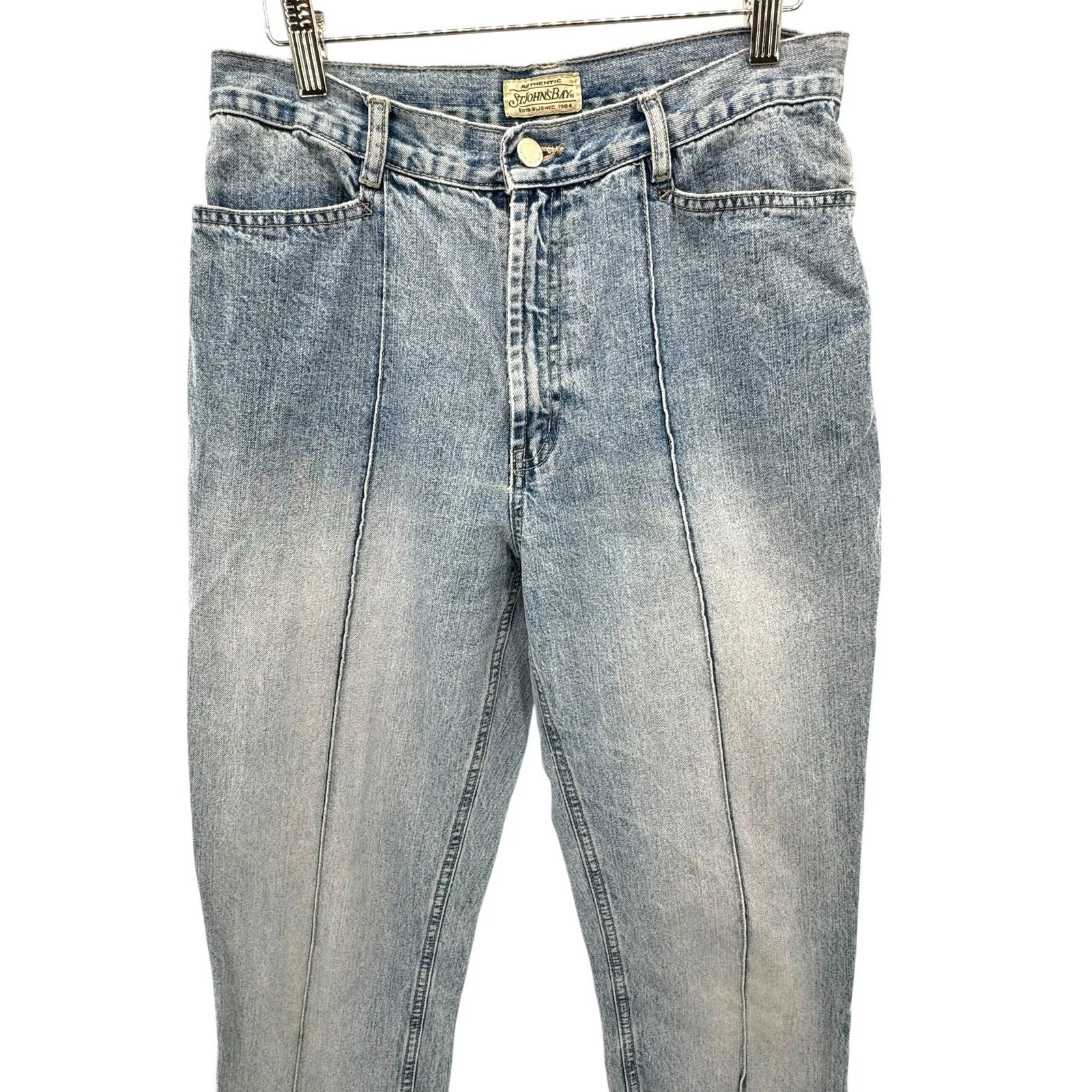 VTG St.‎ John's Bay High Rise Tapered Leg Jeans 100% Cotton Y2K Sz 8 - Image 2