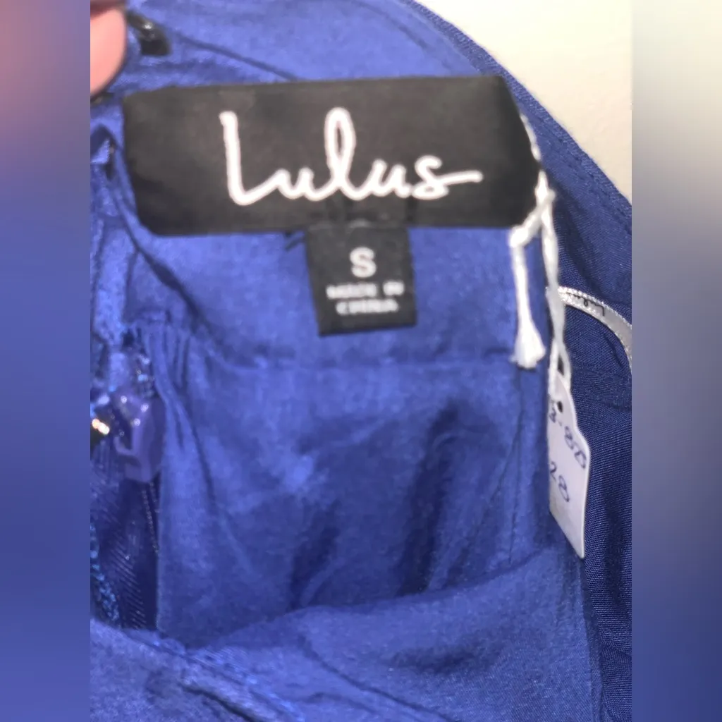 Lulu's Royal Blue Midi Dress. Size - Image 4