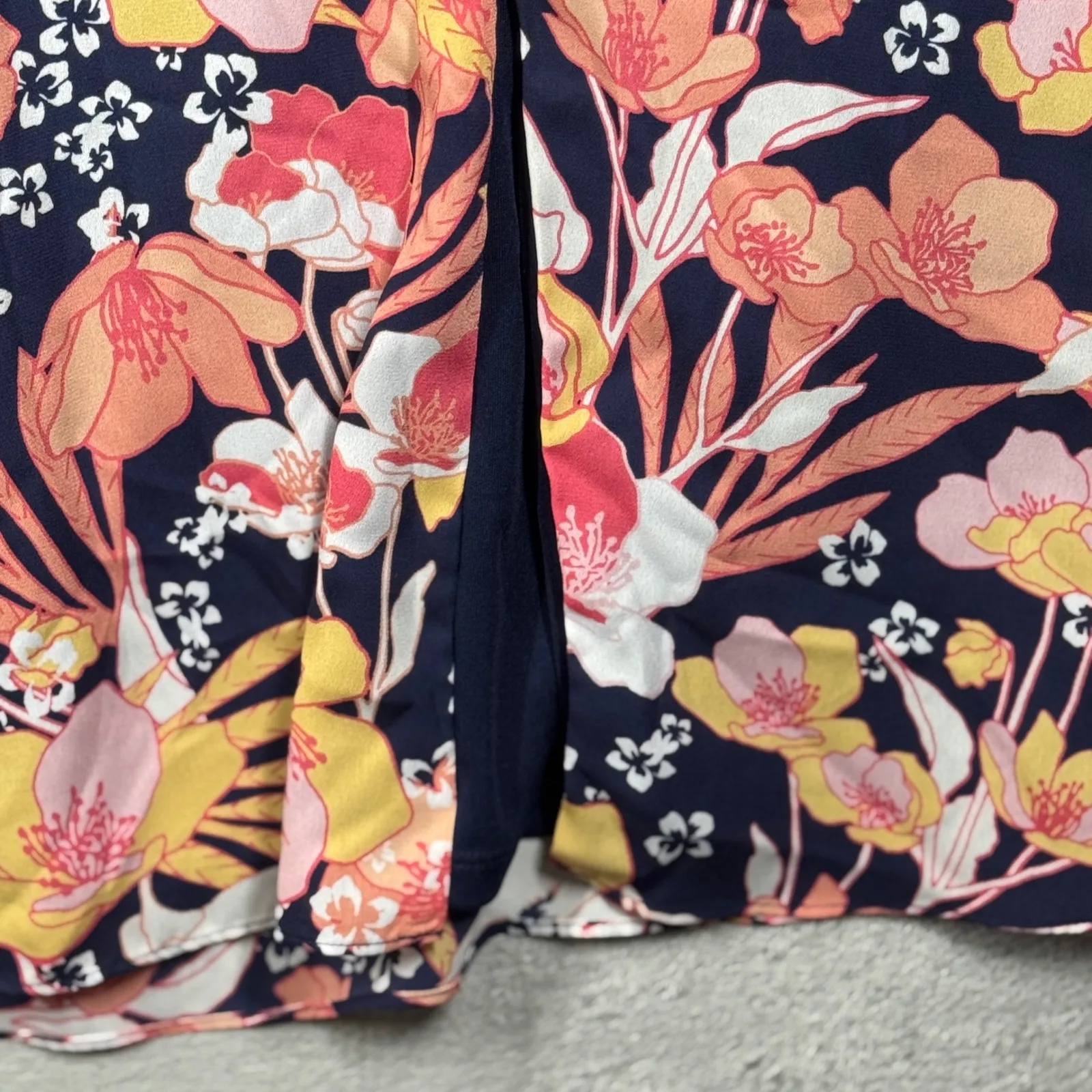 Julia Jordan Dress Floral Midi Career Casual‎ Party Sundress Blue Pink Size 10 - Image 8