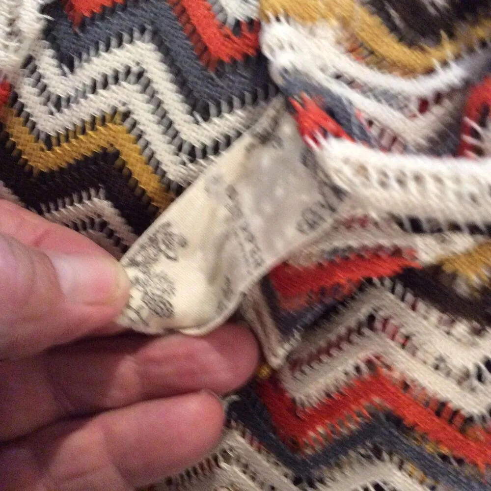 Blu Pepper Large Crocheted V Neck Top Womens - Image 4