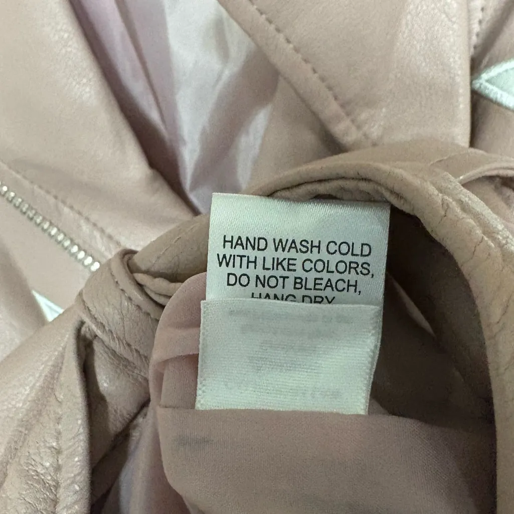 Zenana Blush Star Moto Belted‎ Jacket Size Small - Image 5