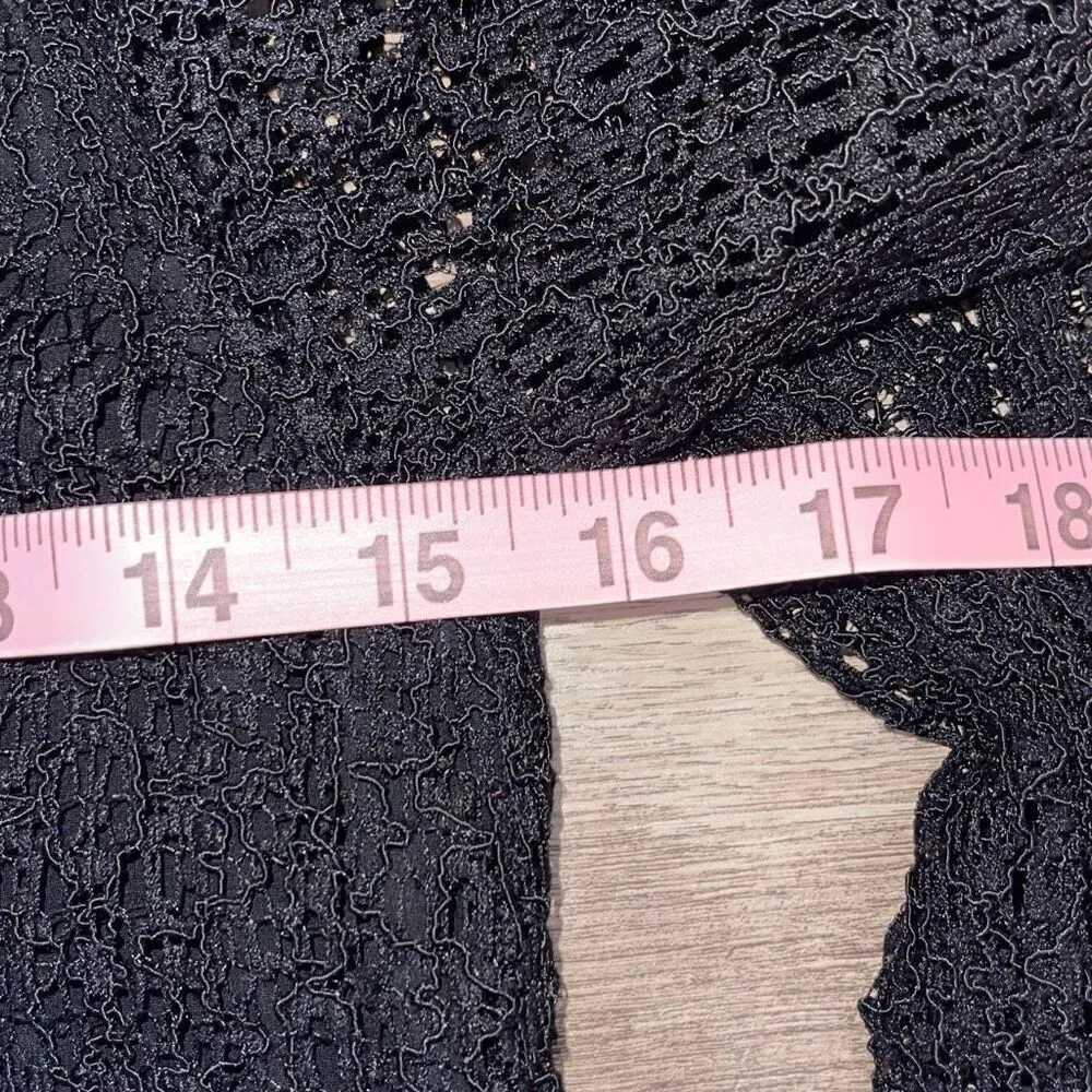 Tahari Arthur S. Levine Womens V-Neck Cold-Shoulder Lace Overlay Susan Dress Bla - Image 10