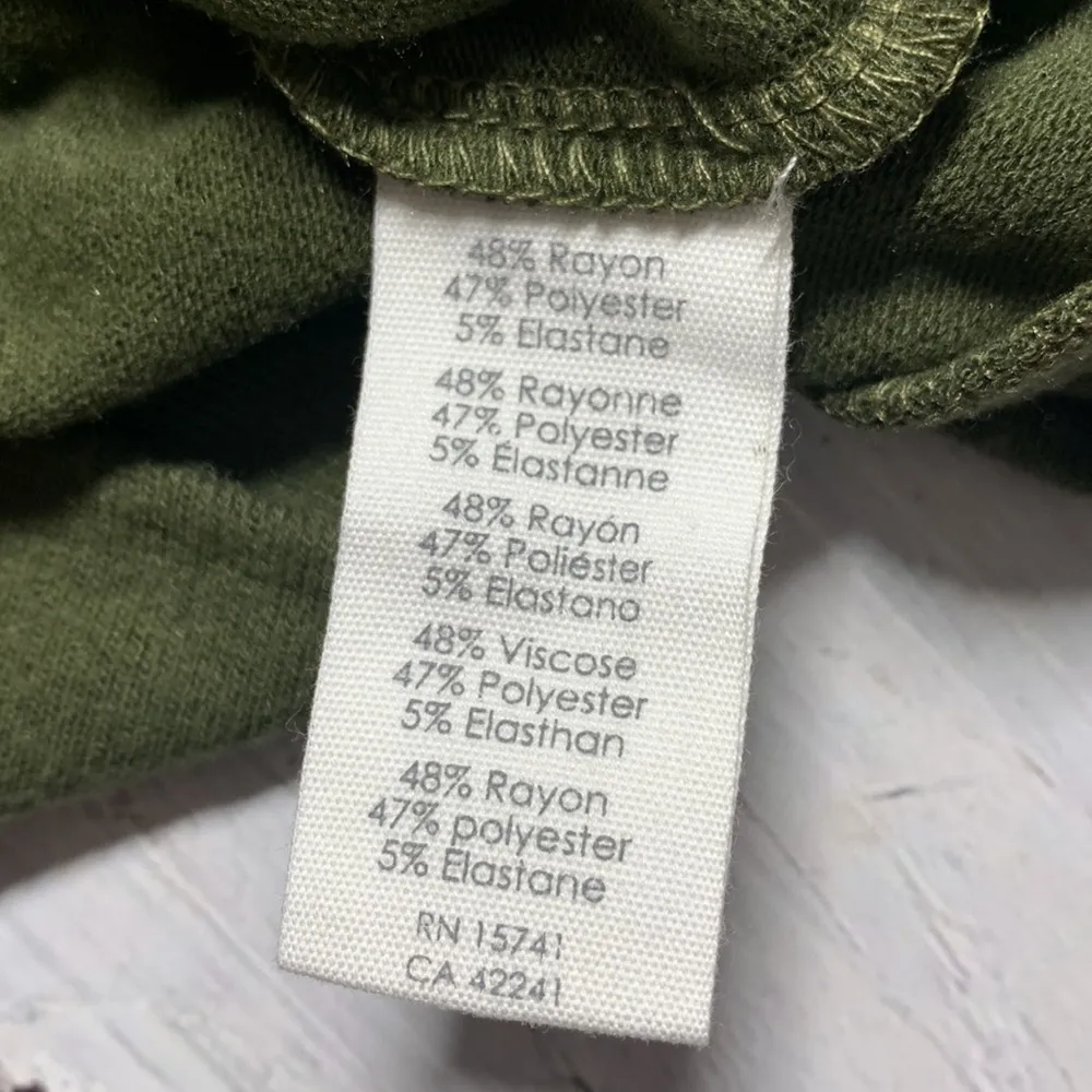 P.J Salvage Happy Glamper Long sleeve sweater Size Medium Olive color - Image 10