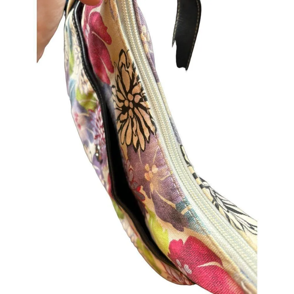 Floral Canvas Shoulder Bag With Leather Accents By Croft & Barrow - Image 11