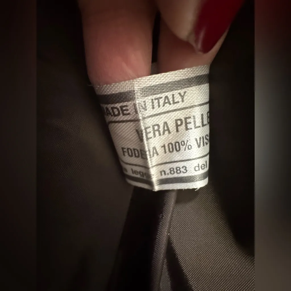 MR Florence Italy Chocolate Brown Real Suede Coat perfect! Size 44 made in Italy - Image 3