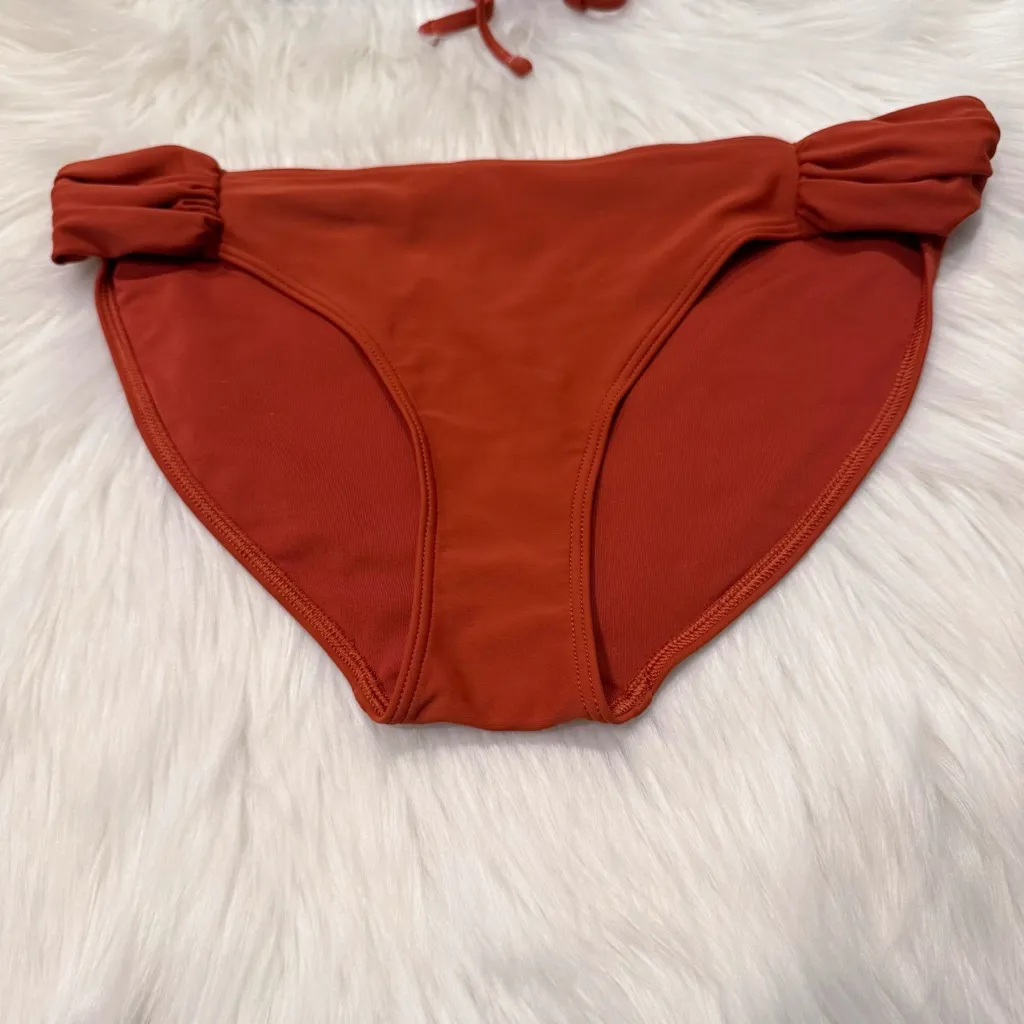 American Eagle Aerie Rust and Coral Bikini Set Size L - Image 3