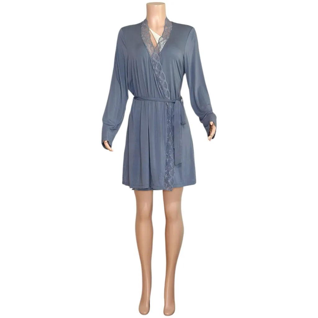 Eberjay EBERJEY Georgina Tencel Modal Robe,Peppercorn, Medium - Image 9