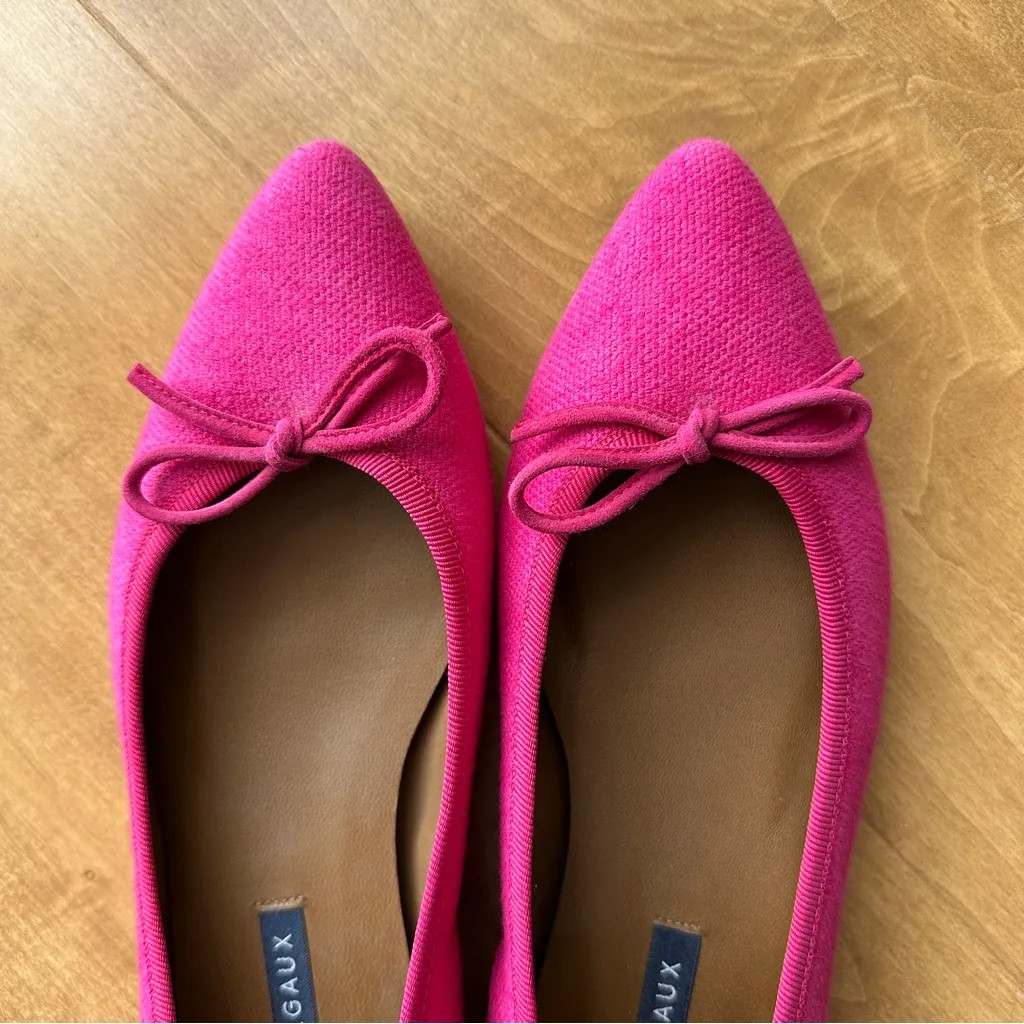 Margaux The Pointe Bow Ballet Flats, Hot Pink, Size 8 Pink - Image 2