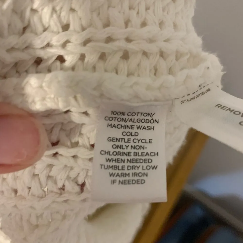 Ann Taylor LOFT Crewneck Knit Sweater White Small - Image 6