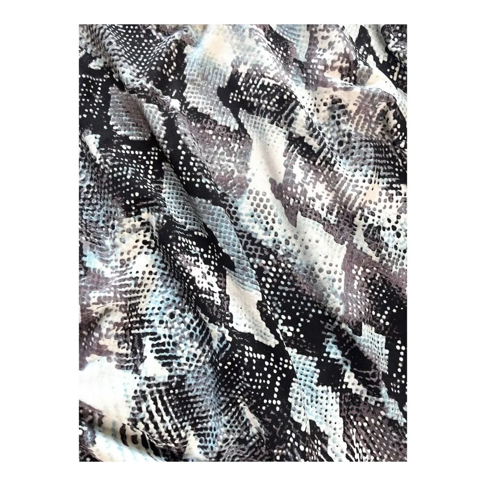 JENNIFER Lopez JLO Plus Midi DRESS 1X Women's Snakeskin Print Side Zip Mob Wife - Image 7