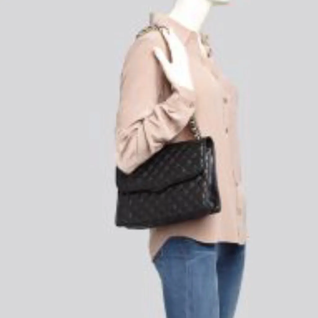 Rebecca Minkoff  Black Quilted Affair Chain Shoulder Bag - Image 8