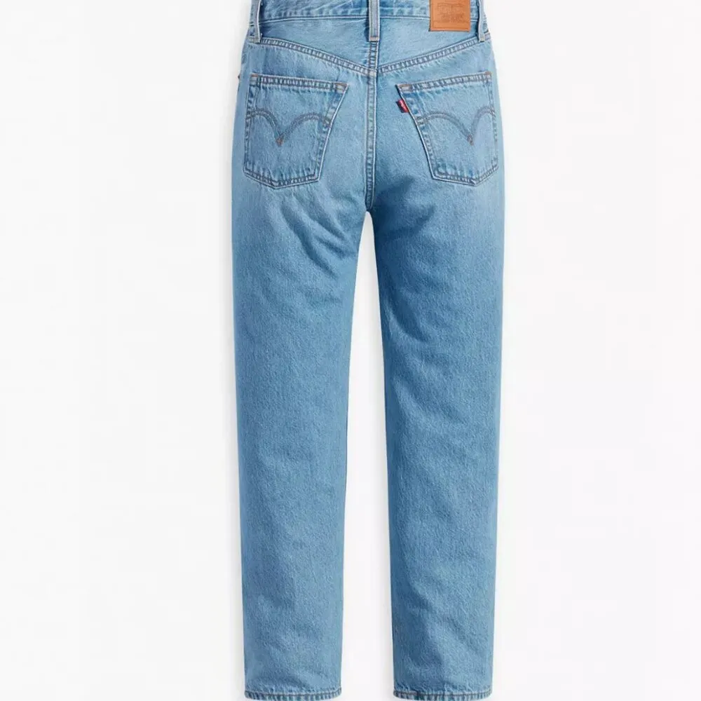 New Levi's Premium Women Ribcage Straight Ankle Jeans "In the Middle" 29x27 - Image 8
