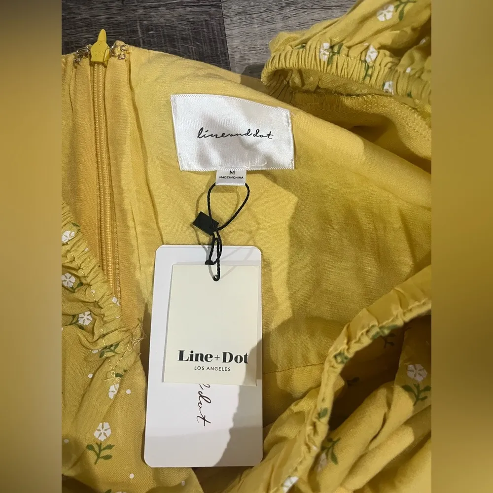 LINE & DOT Revolve Hailee Floral Mini Dress in Yellow Combo - Image 5