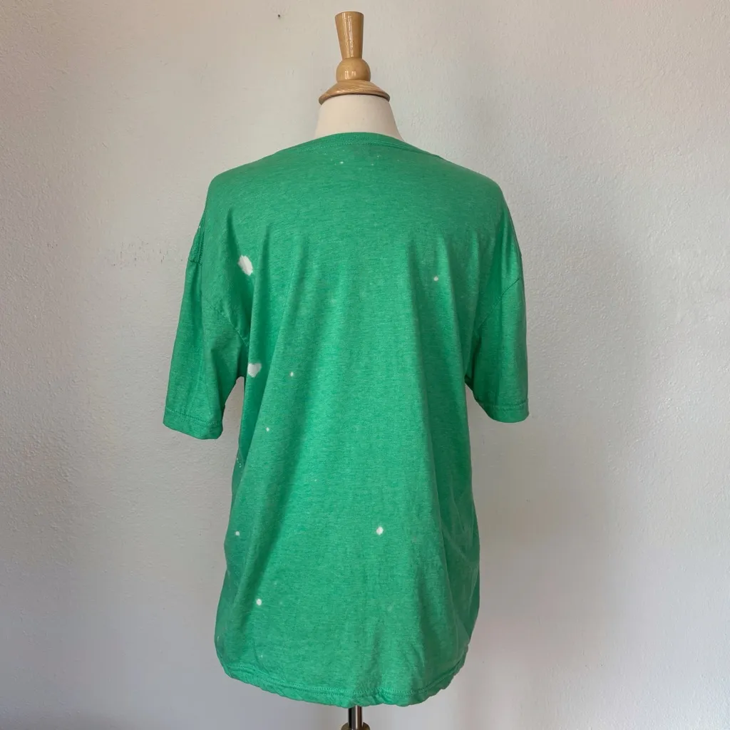 Hocus Pocus Y’all Green Bleached Short Sleeve Halloween T-Shirt - Image 6