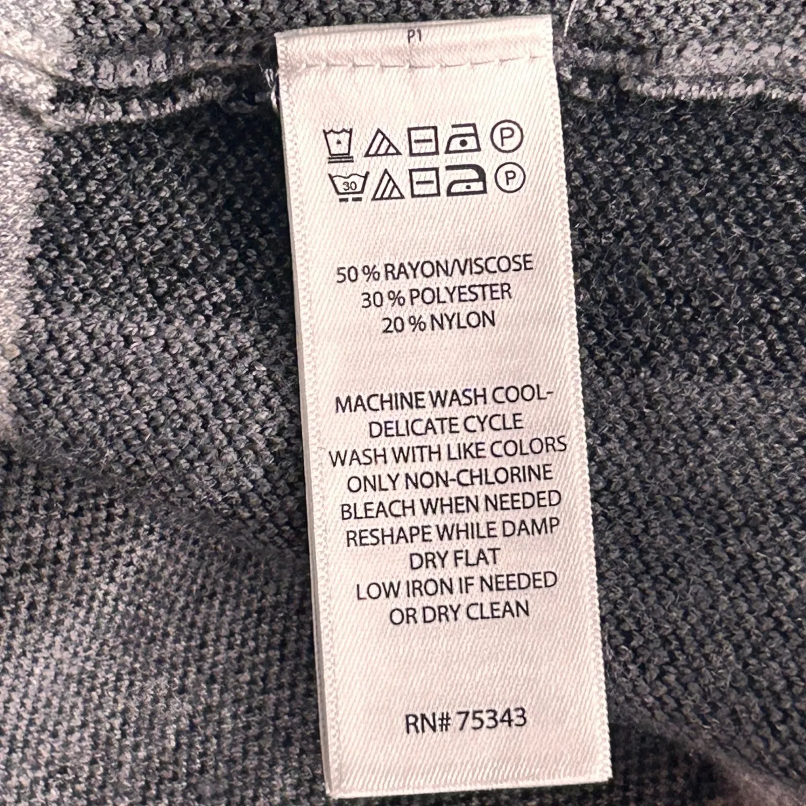 Tahari Plaid Longline Cardigan‎ 1X - Image 8