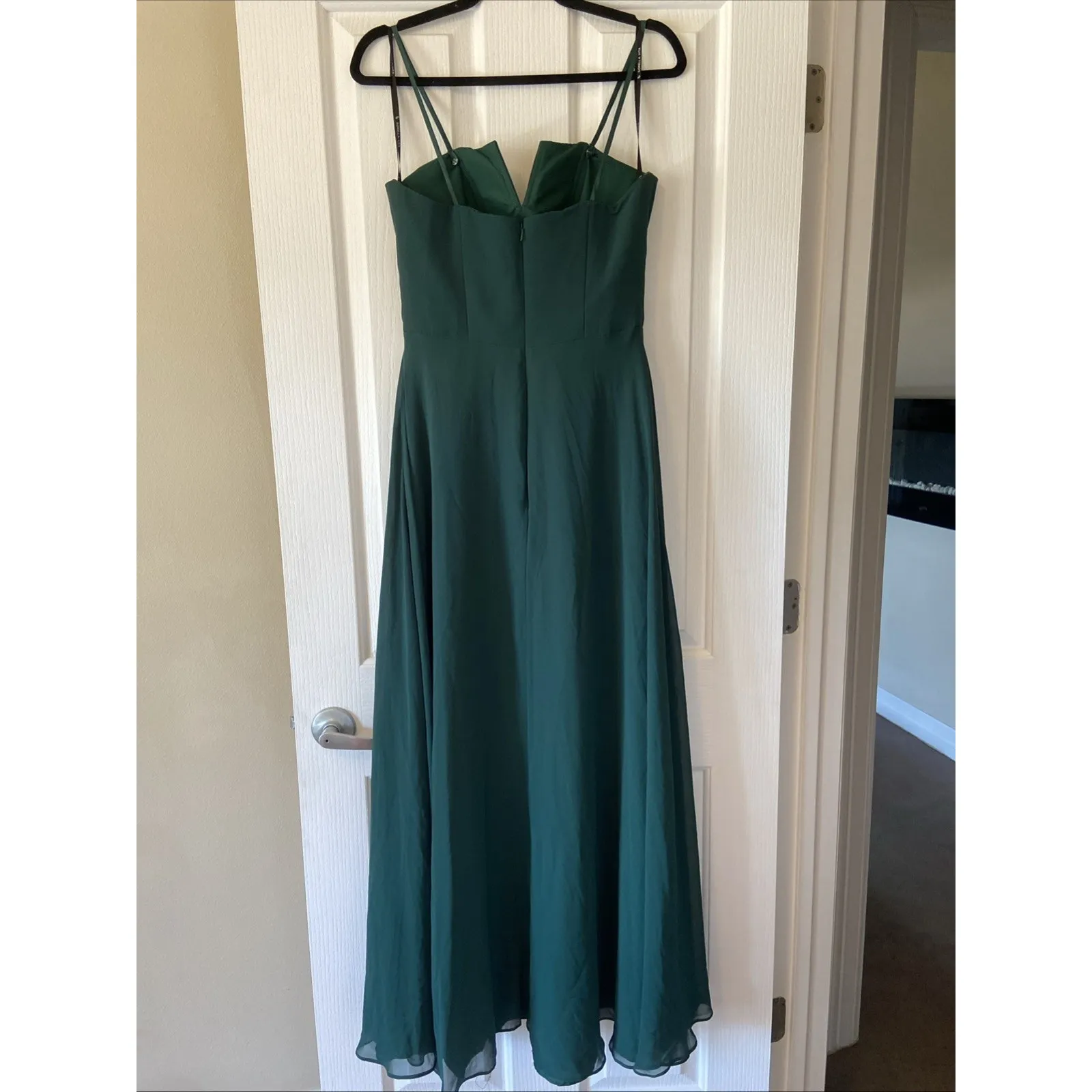Sorella Vita Emerald Green‎ Vneck Long Formal Attire Bridesmaids Dress Womens 10 Green - Image 4
