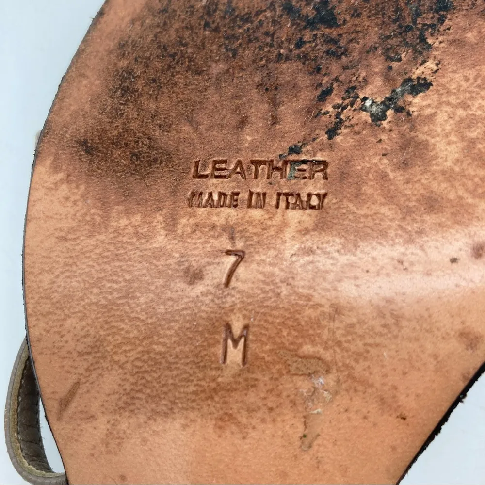 Vintage  Strappy Sandals with Mirrored Kitten Heels - Please read description - Image 12