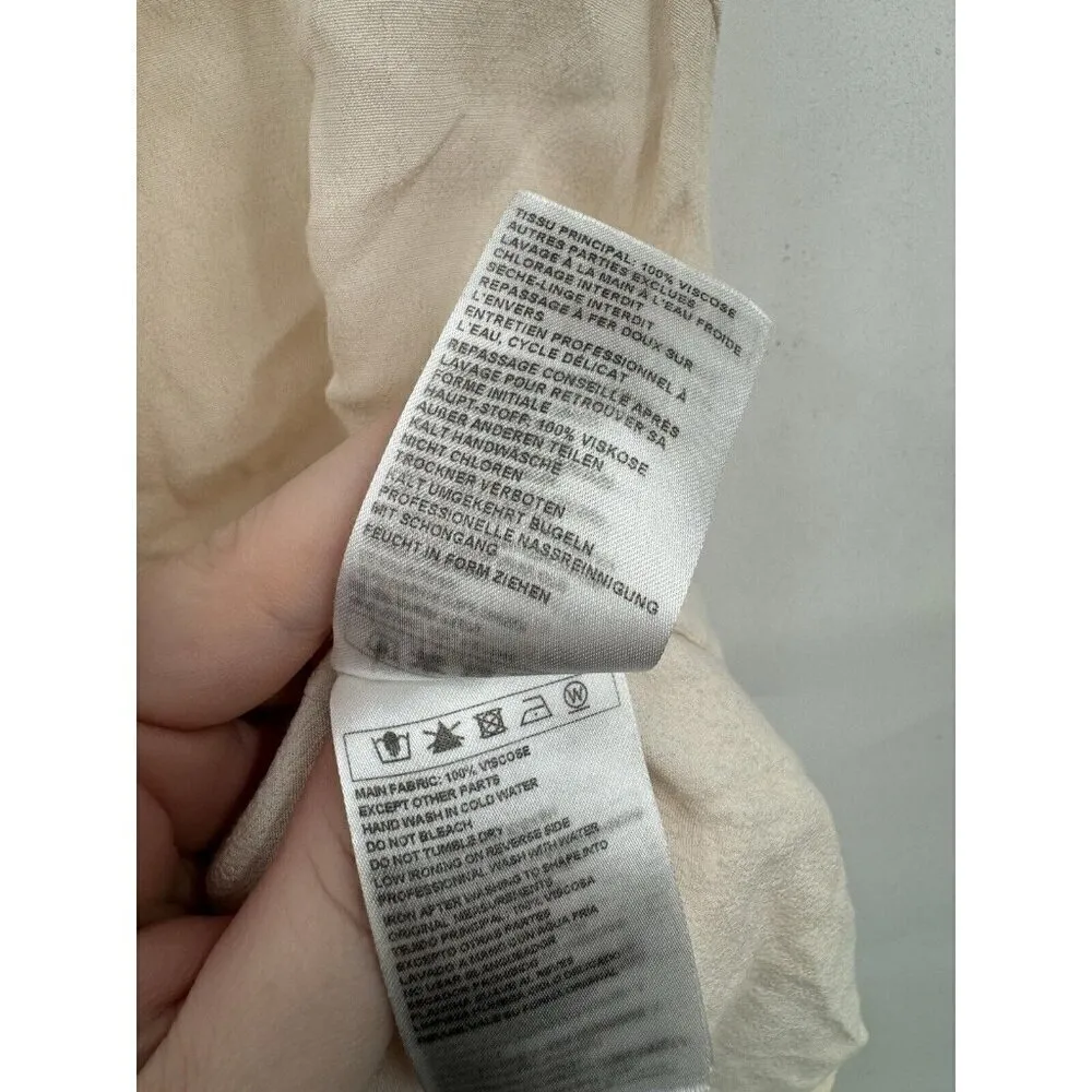 Ba&sh‎ Top Women XS Cream Ivory Ruffle Sleeveless Fina Minimalist Coquette Beach - Image 6