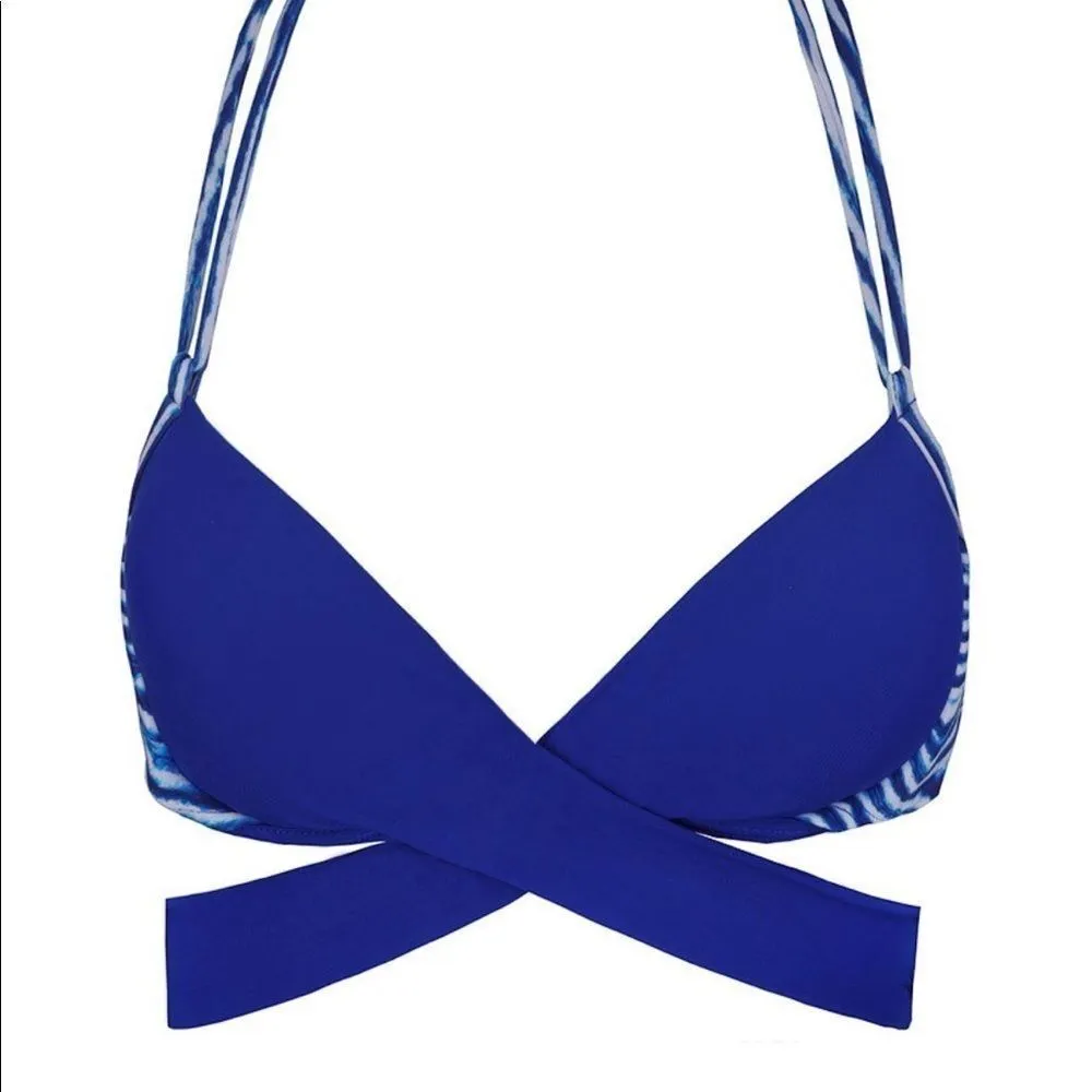 Solkissed Anita Bikini Top in Blue‎ Lagoon nwot Blue Size M - Image 5