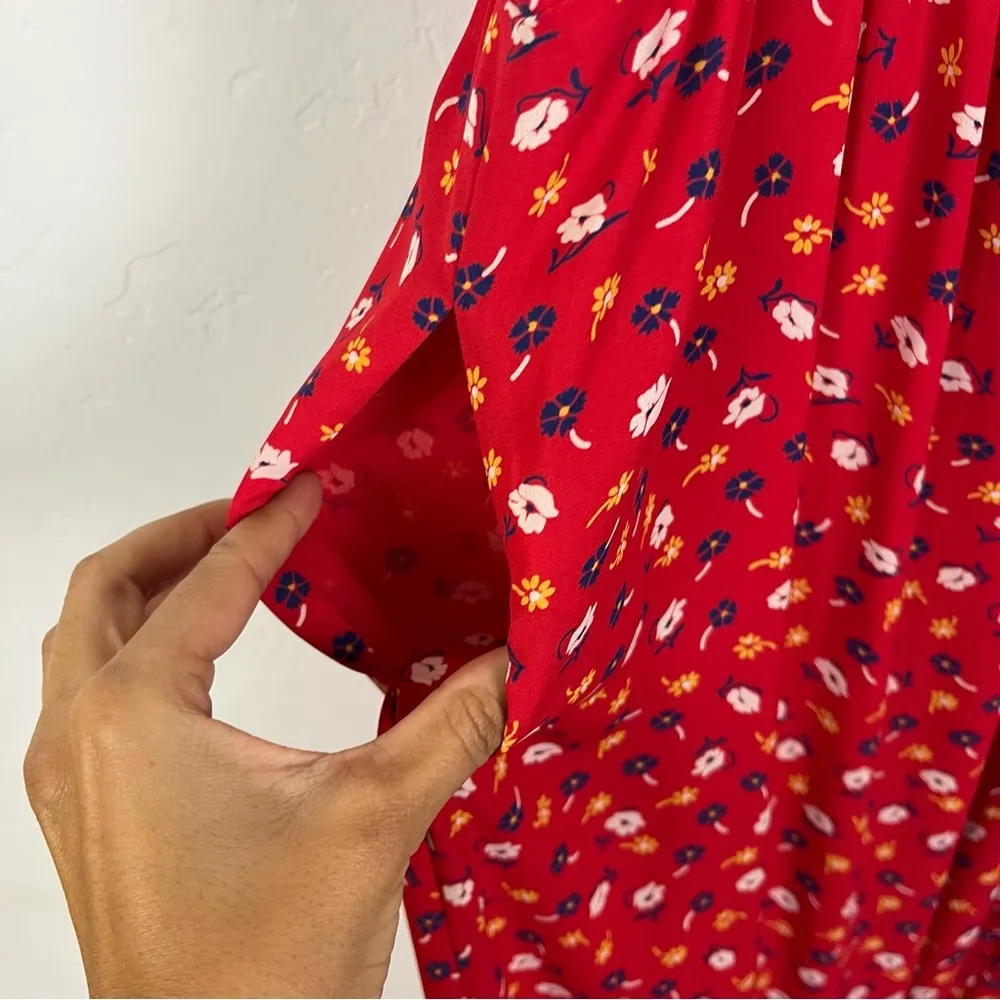 Madewell Tall Ruched Wide-Leg Jumpsuit in Prairie Posies - Image 7