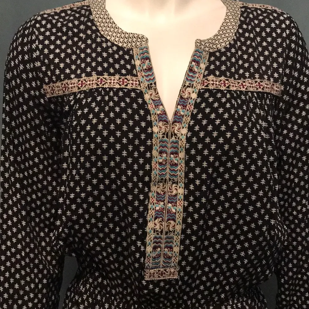 Stitchfix Skies are Blue Vernetta Dress Size Small Black - Image 3