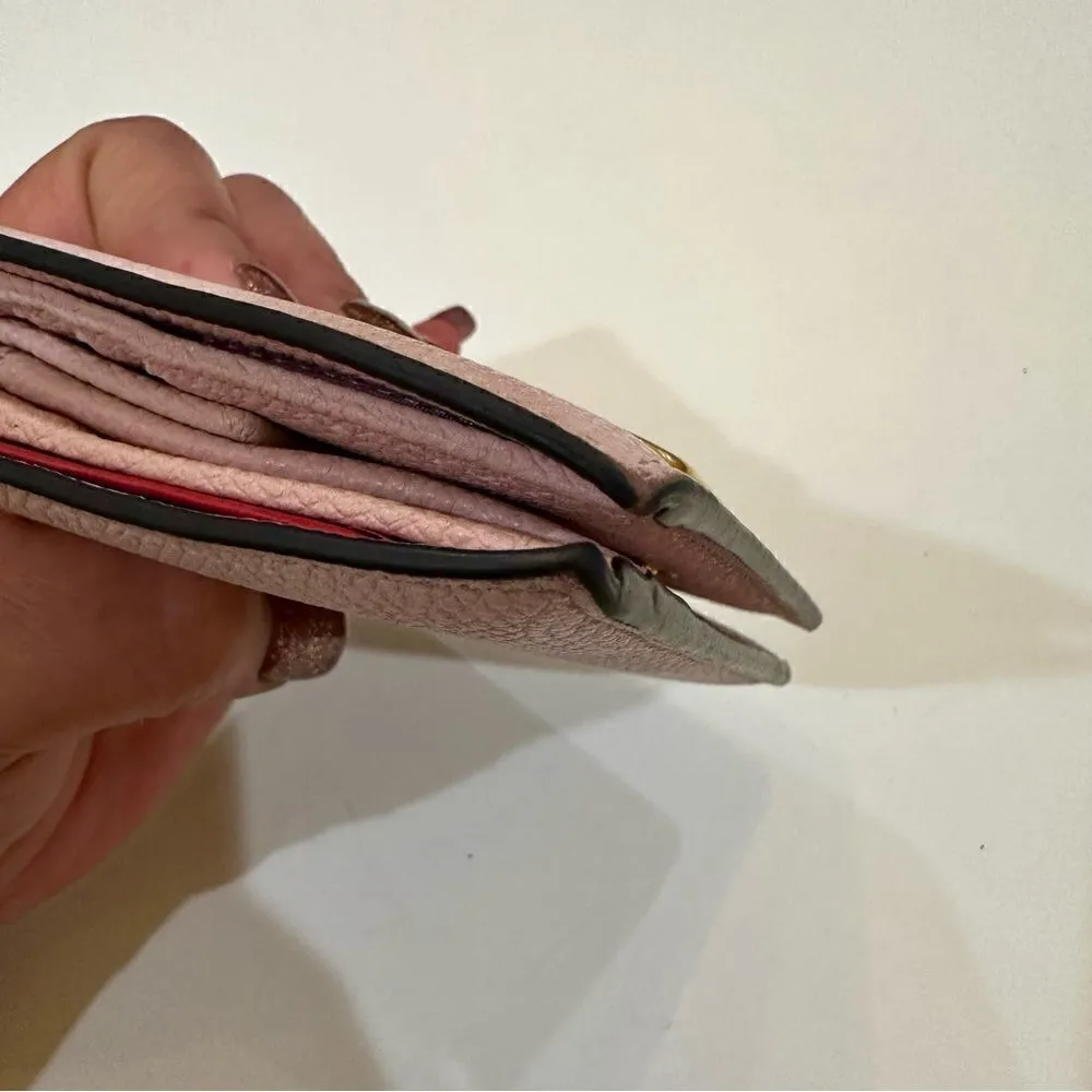 Valentino Garavani Vlogo Grainy Leather Wallet With Certificate of Authenticity - Image 9