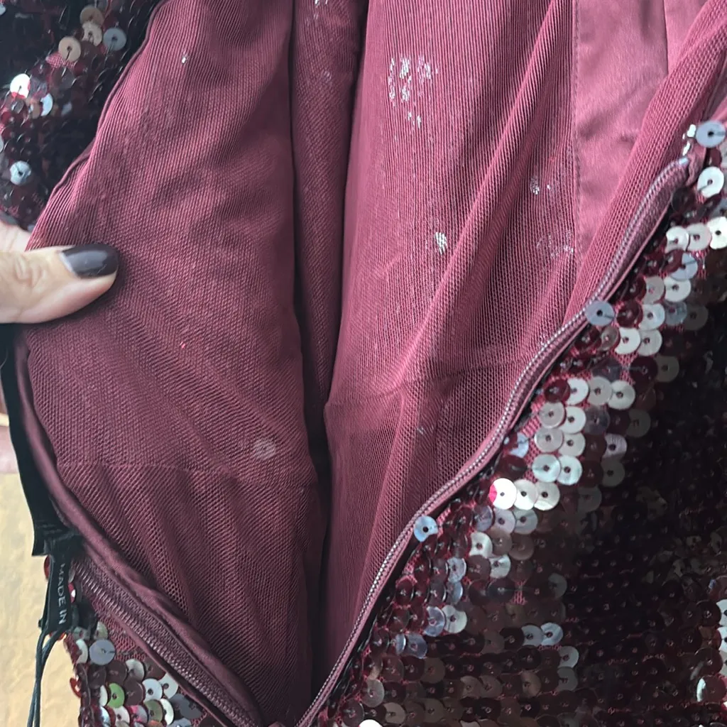 Rotate Birger ChristensenRuffled Sequined jumpsuit Size 10 - Image 13