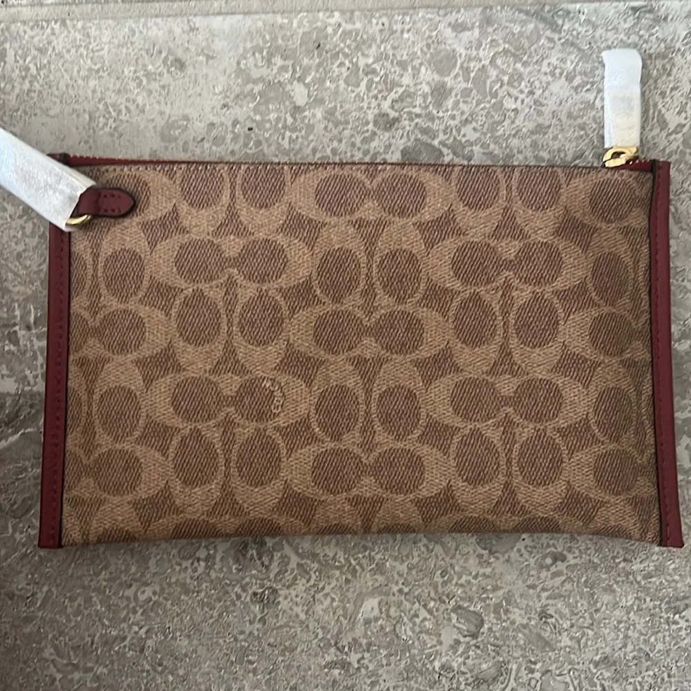 Polished Pebble Leather Restored Day Tote in Brass/Brick Red, New +DustBag - Image 7