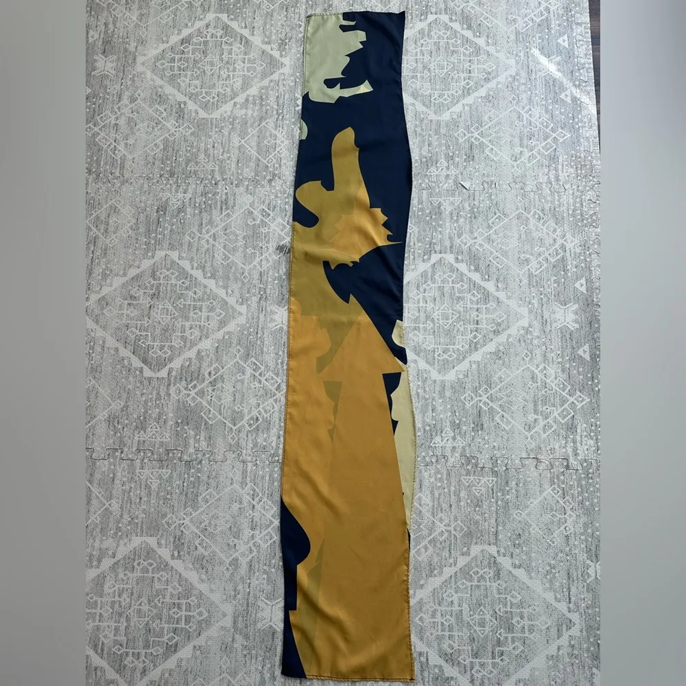 Airavata Navy and Yellow Wrap Tie Front Swim Top Avant Garde Columbian One Size Blue Size undefined - Image 3