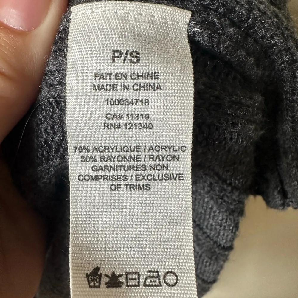 Garage Gray Crew Neck Ribbed Sweater - Image 3