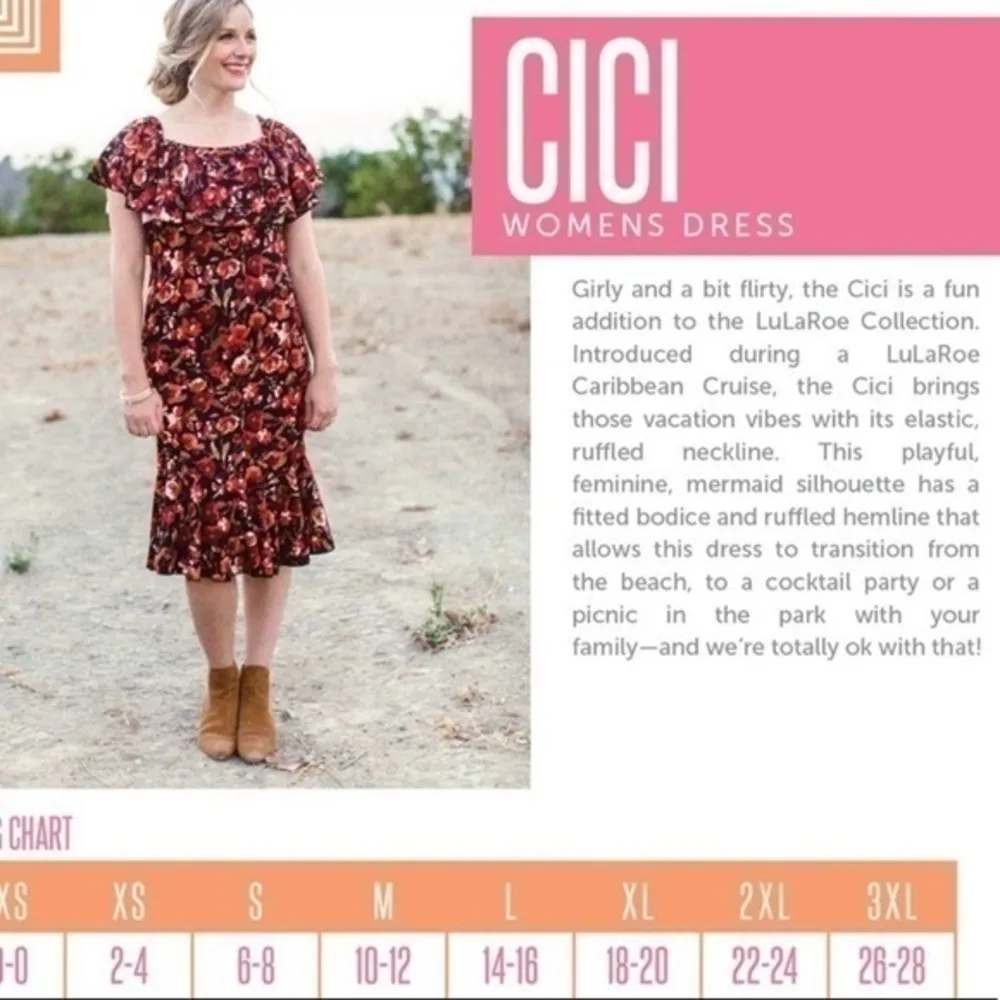 Lularoe Cici flounce ruffle stretch dress teal S - Image 4