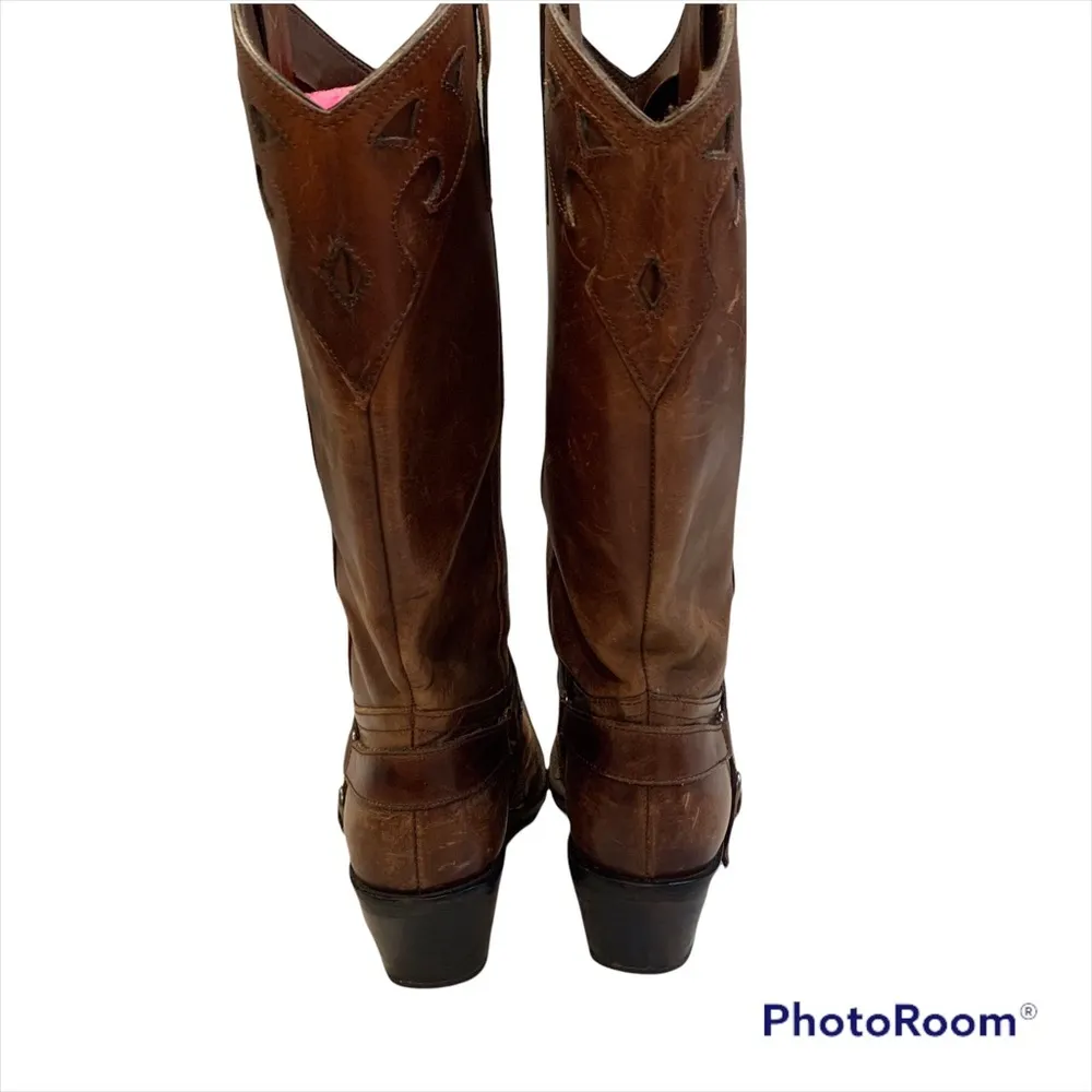 MIA  Thunderbird Rockstar Western Boots Motorcycle Eagle Antiqued Distressed - Image 5