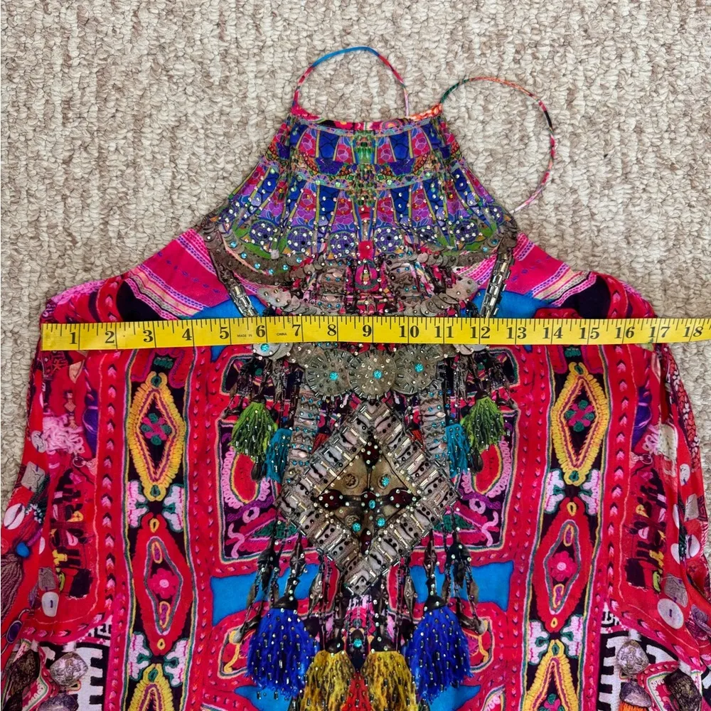 Camilla  SHELL PRINT DRESS WITH SIDE SPLITS - SIZE 2 - Image 7