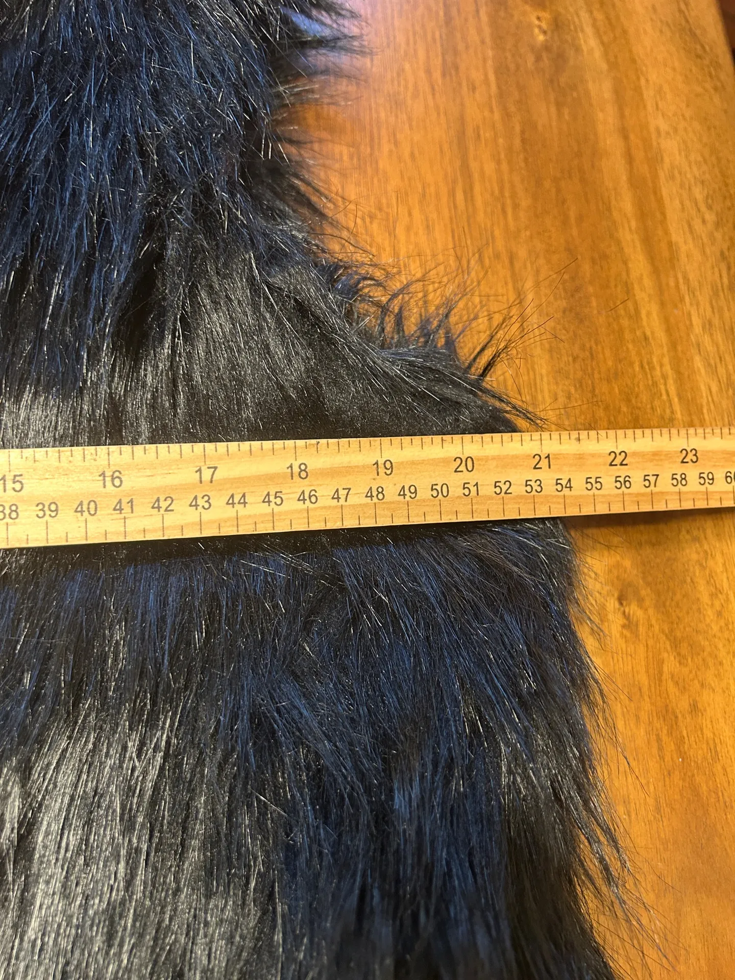 CHAUS New York Black lined Faux Fur Vest Size Small Open Front - Image 6