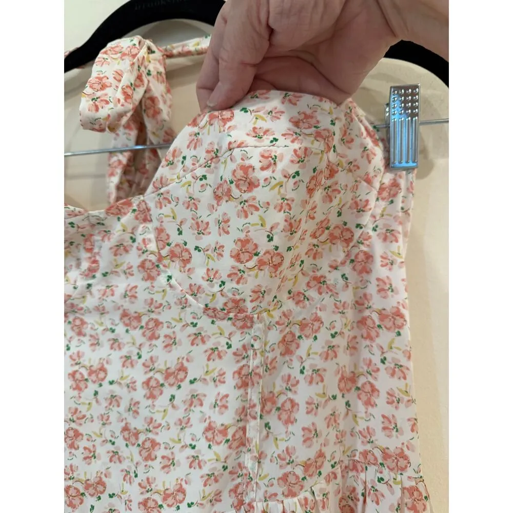 Princess Polly Sweetheart Halter Neck Lyle Mini Dress Pink Floral Women's Size 8 - Image 6