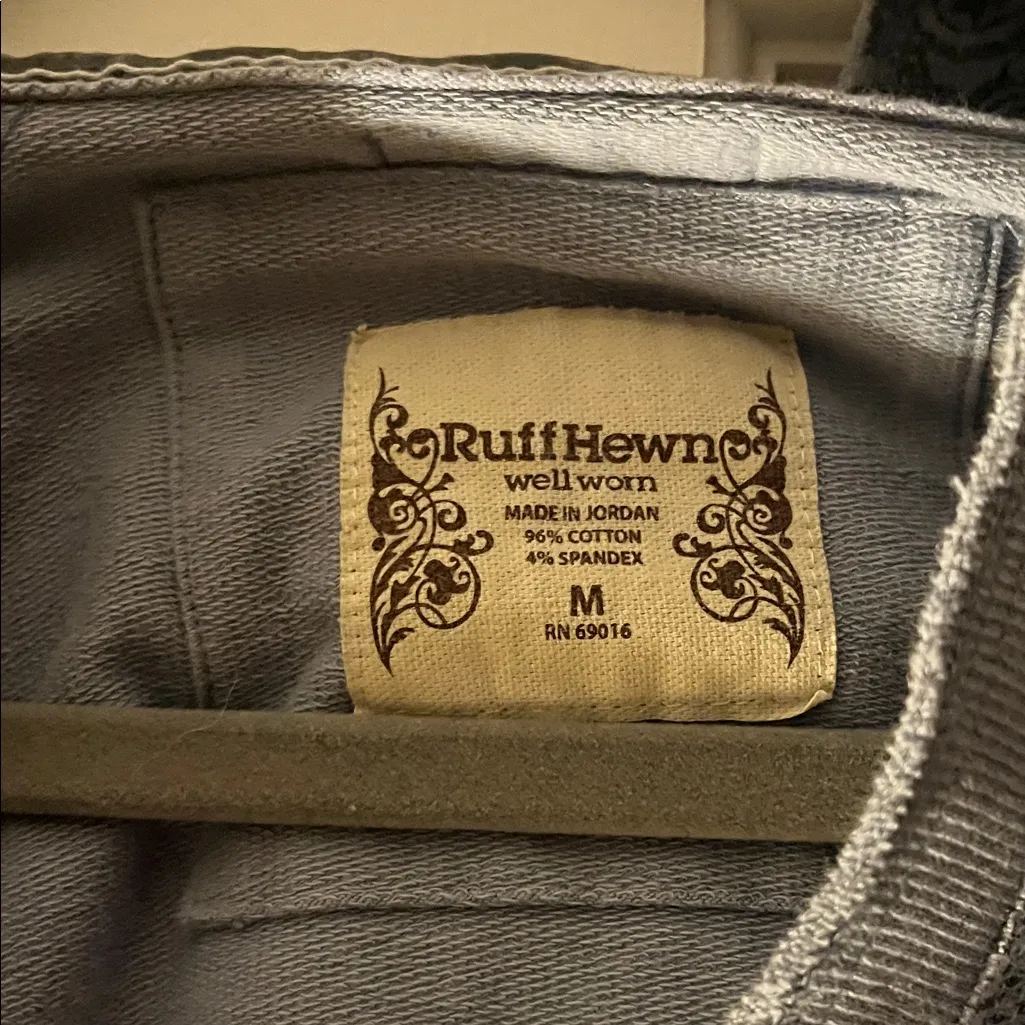 Ruff Hewn Charcoal Paisley V-Neck Sweater - Image 2