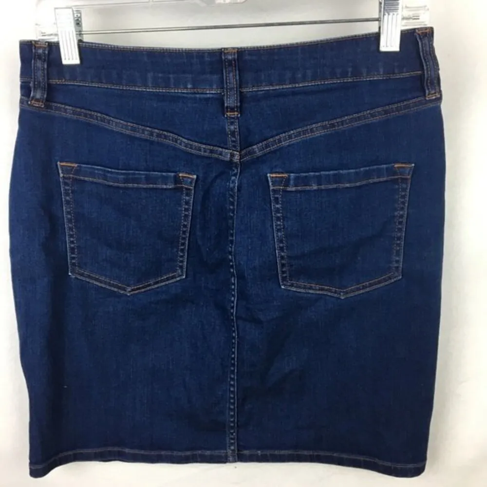 J Crew Stretch Blue Denim Mini Skirt 28 - Image 3